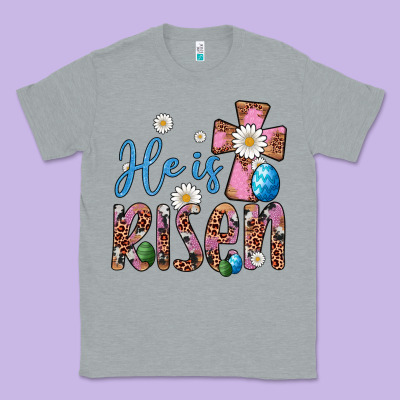 He Is Risen Cross Classic Tee Designed By Artiststas