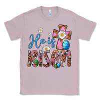 Lilac he is risen cross Classic Tee - Artiststas