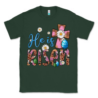 Sports Green he is risen cross Classic Tee - Artiststas