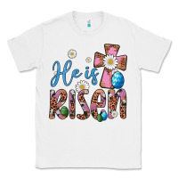 White he is risen cross Classic Tee - Artiststas