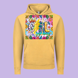 Hot Girl Summer Vintage Hoodie Designed By Cowhidedigitalart