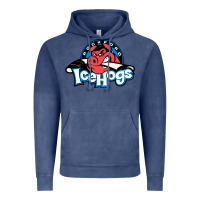 Vintage Denim #the icehogs rockford Vintage Hoodie - linhVisuals