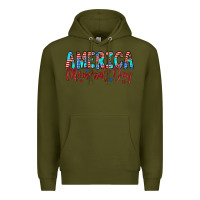 Army Green america memorial day Premium Hoodie - Artiststas