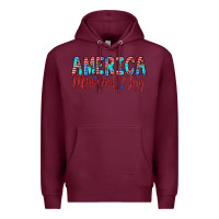 Burgundy america memorial day Premium Hoodie - Artiststas