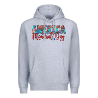 Heather Grey america memorial day Premium Hoodie - Artiststas