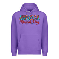 Purple america memorial day Premium Hoodie - Artiststas