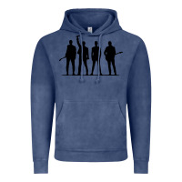 Vintage Denim u2 silhouette the joshua tree tour poster Vintage Hoodie - linhVisuals