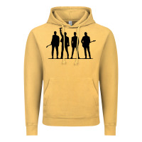 Vintage Mustard u2 silhouette the joshua tree tour poster Vintage Hoodie - linhVisuals