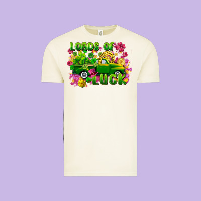 Loads Of Luck Vintage Tee Designed By Fadigitalartstudio