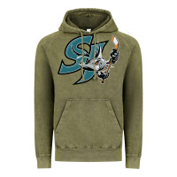 Vintage Olive the-san-jose-barracuda-pen Vintage Hoodie - linhVisuals