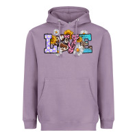 Lavender dog paw love Heavyweight Hoodie - RanaPortraitStore