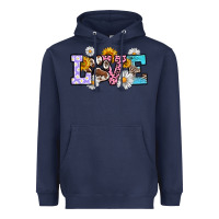 Navy dog paw love Heavyweight Hoodie - RanaPortraitStore