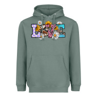 Sage dog paw love Heavyweight Hoodie - RanaPortraitStore