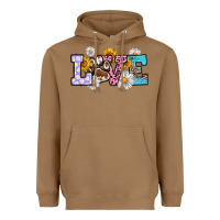 Toasted Coconut dog paw love Heavyweight Hoodie - RanaPortraitStore