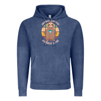 Vintage Denim inhale coffee exhale love sloth namaste yoga lover Vintage Hoodie - linhVisuals