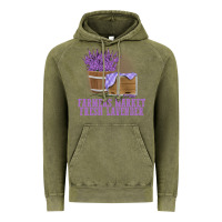 Vintage Olive Farmers Market Fresh Lavender Vintage Hoodie - linhVisuals