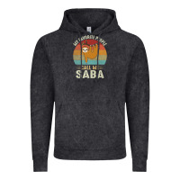 Vintage Black mens my favorite people call me saba cute sloth lover grandpa premium Vintage Hoodie - linhVisuals