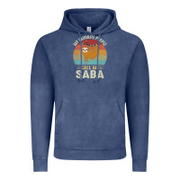 Vintage Denim mens my favorite people call me saba cute sloth lover grandpa premium Vintage Hoodie - linhVisuals