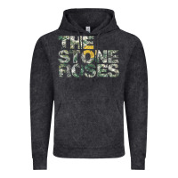 Vintage Black THE STONE ROSES GREEN Vintage Hoodie - linhVisuals
