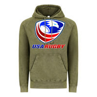 Vintage Olive usa rugby Vintage Hoodie - linhVisuals