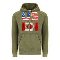 Vintage Olive america canada Vintage Hoodie - linhVisuals