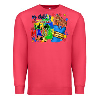 Cardinal my child is non verbal but his mama aint afro Premium Sweatshirt - RanaPortraitStore