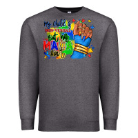 Charcoal Heather my child is non verbal but his mama aint afro Premium Sweatshirt - RanaPortraitStore