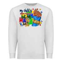 Oatmeal Heather my child is non verbal but his mama aint afro Premium Sweatshirt - RanaPortraitStore