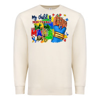 Sandshell my child is non verbal but his mama aint afro Premium Sweatshirt - RanaPortraitStore