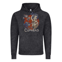 Vintage Black cuphead cala maria airplane attack t shirt Vintage Hoodie - linhVisuals