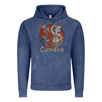 Vintage Denim cuphead cala maria airplane attack t shirt Vintage Hoodie - linhVisuals