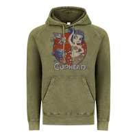 Vintage Olive cuphead cala maria airplane attack t shirt Vintage Hoodie - linhVisuals
