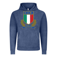 Vintage Denim italian rugby federation Vintage Hoodie - linhVisuals