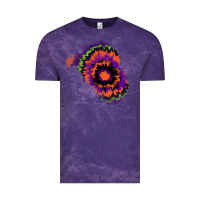 Cloud Purple tie dye patch Vintage Tee - RanaPortraitStore
