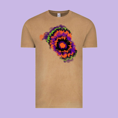 Tie Dye Patch Vintage Tee Designed By Ranaportraitstore