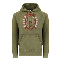 Vintage Olive Union College Vintage Hoodie - linhVisuals