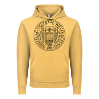 Vintage Mustard Wellesley College Vintage Hoodie - linhVisuals