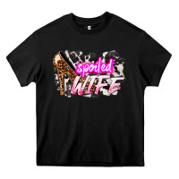 Black Spoiled wife Mother's Day Heavy Core Tee - HowdyJamesFarm