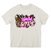 Cream Spoiled wife Mother's Day Heavy Core Tee - HowdyJamesFarm