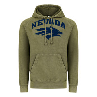 Vintage Olive nevada wolf pack Vintage Hoodie - linhVisuals