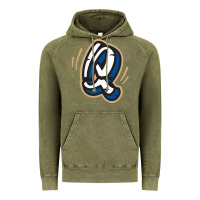 Vintage Olive rancho cucamonga quakes Vintage Hoodie - linhVisuals
