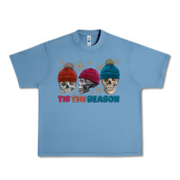 Pebble Blue tis the season skull winter Urban Heavy Tee - FaDigitalArtStudio