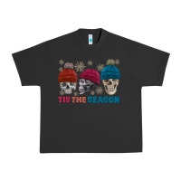 Pigment Black tis the season skull winter Urban Heavy Tee - FaDigitalArtStudio