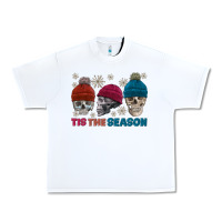White tis the season skull winter Urban Heavy Tee - FaDigitalArtStudio