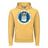Vintage Mustard department of the air force Vintage Hoodie - linhVisuals