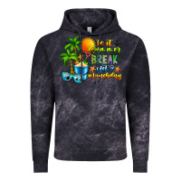 Cloud Black Is It Summer Break Vintage Hoodie - CowhideDigitalArt