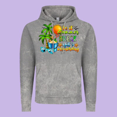 Is It Summer Break Vintage Hoodie Designed By Cowhidedigitalart