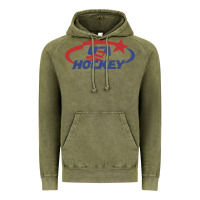 Vintage Olive usa hockey Vintage Hoodie - linhVisuals