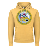 Vintage Mustard department of the army Vintage Hoodie - linhVisuals
