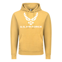 Vintage Mustard us air force Vintage Hoodie - linhVisuals